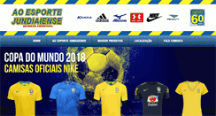 Desktop Screenshot of esportejundiaiense.com.br